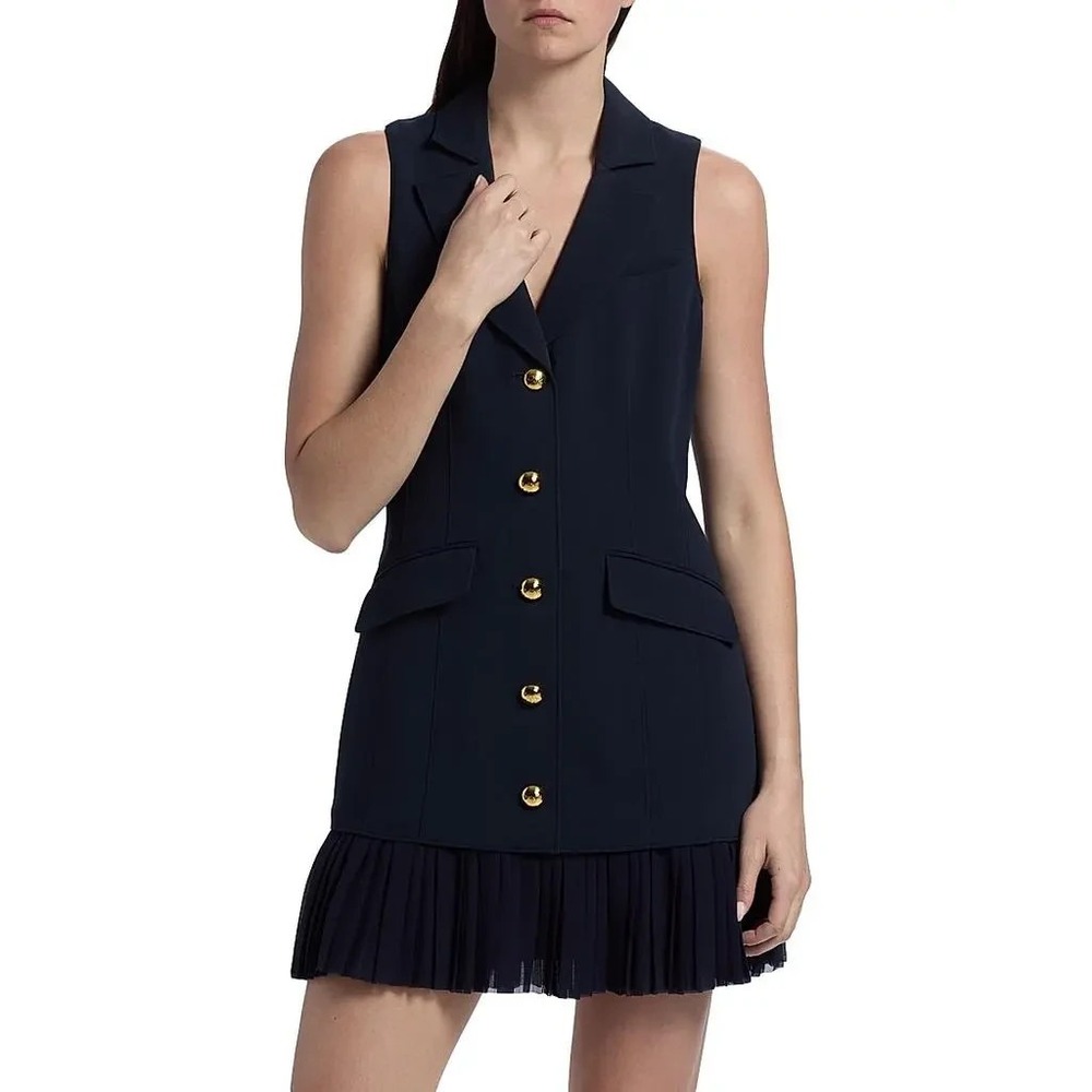 CINQ A SEPT Regan Sleeveless Mini‎ Dress Women's Size 12 Black